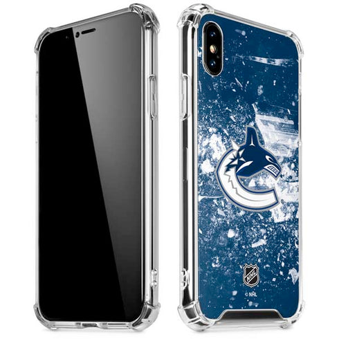NHL Vancouver Canucks Frozen iPhone XS Max Clear Case