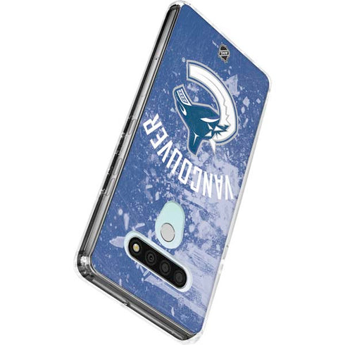 NHL Vancouver Canucks Frozen LG Stylo 6 Clear Case