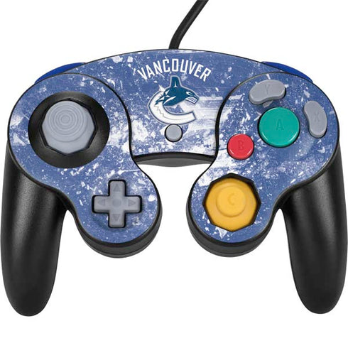 NHL Vancouver Canucks Frozen Nintendo GameCube Controller Skin