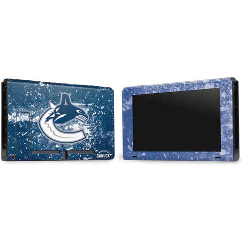 NHL Vancouver Canucks Frozen Nintendo Switch Bundle Skin