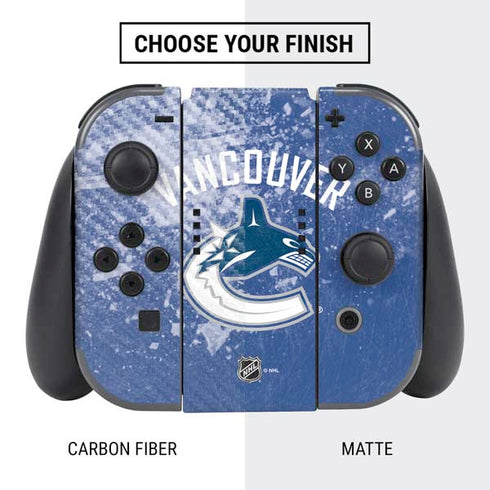 NHL Vancouver Canucks Frozen Nintendo Switch Bundle Skin