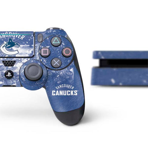 NHL Vancouver Canucks Frozen PS4 Slim Bundle Skin