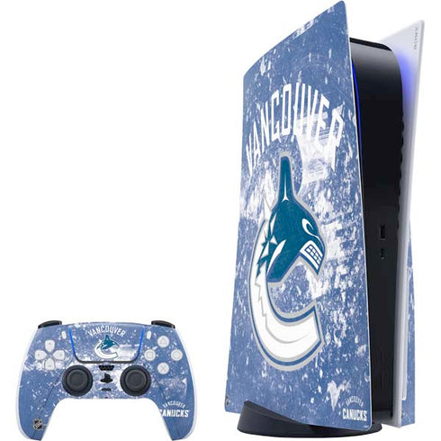 NHL Vancouver Canucks Frozen PS5 Bundle Skin
