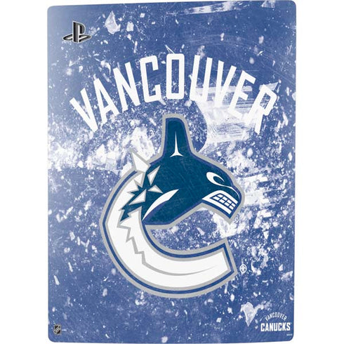 NHL Vancouver Canucks Frozen PS5 Console Skin