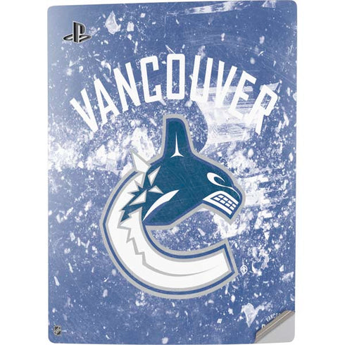 NHL Vancouver Canucks Frozen PS5 Digital Edition Console Skin