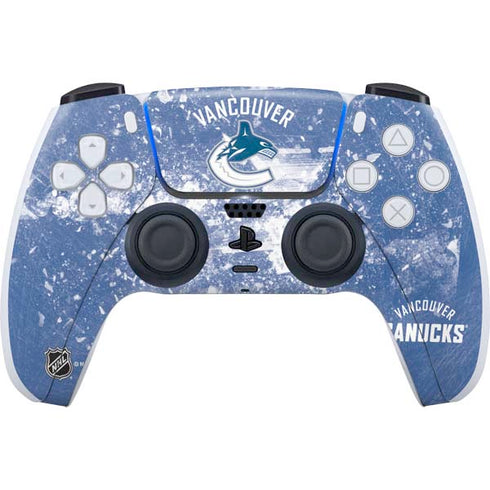 NHL Vancouver Canucks Frozen PS5 Controller Skin