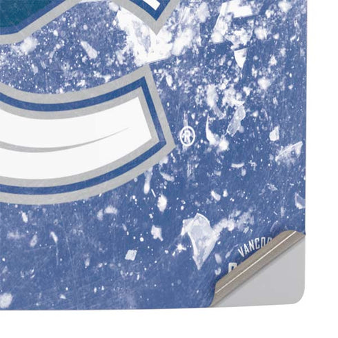 NHL Vancouver Canucks Frozen PS5 Slim Digital Edition Console Skin
