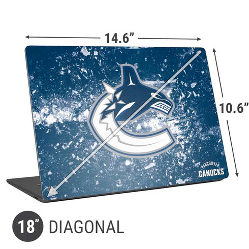 NHL Vancouver Canucks Frozen Universal Laptop 18in (14.6 x 10.6in) Skin