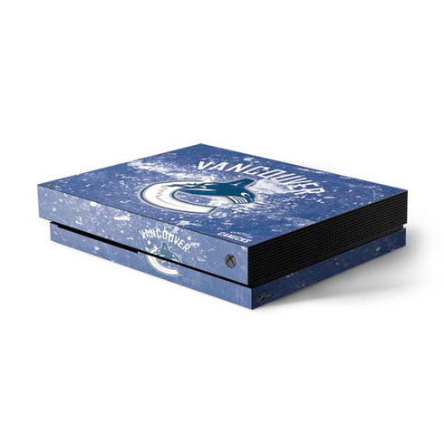 NHL Vancouver Canucks Frozen Xbox One X Console Skin