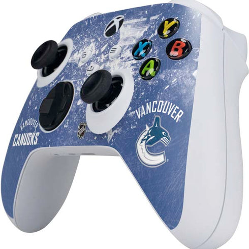 NHL Vancouver Canucks Frozen Xbox Series S Controller Skin