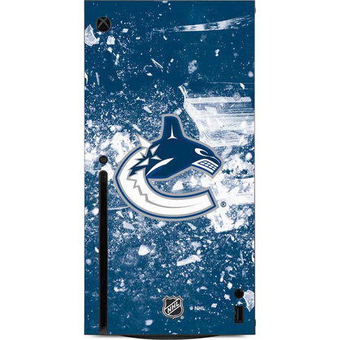 NHL Vancouver Canucks Frozen Xbox Series X Console Skin