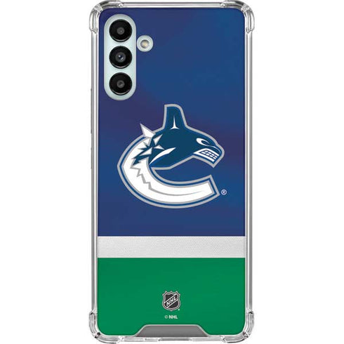 NHL Vancouver Canucks Jersey Galaxy A13 5G Clear Case