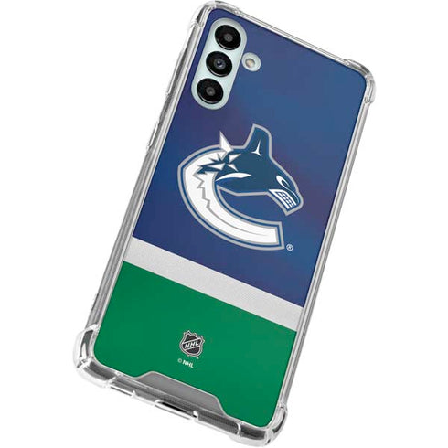 NHL Vancouver Canucks Jersey Galaxy A13 5G Clear Case