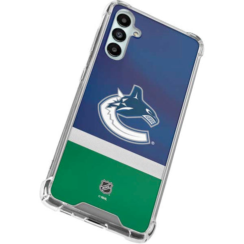 NHL Vancouver Canucks Jersey Galaxy A15 5G Clear Case