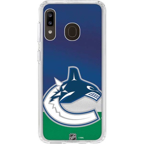 NHL Vancouver Canucks Jersey Galaxy A20 Clear Case