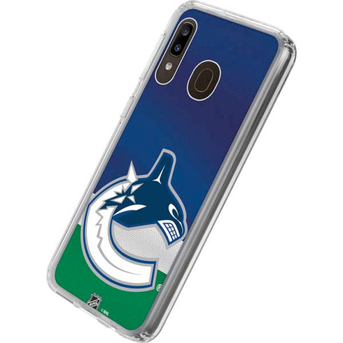 NHL Vancouver Canucks Jersey Galaxy A20 Clear Case