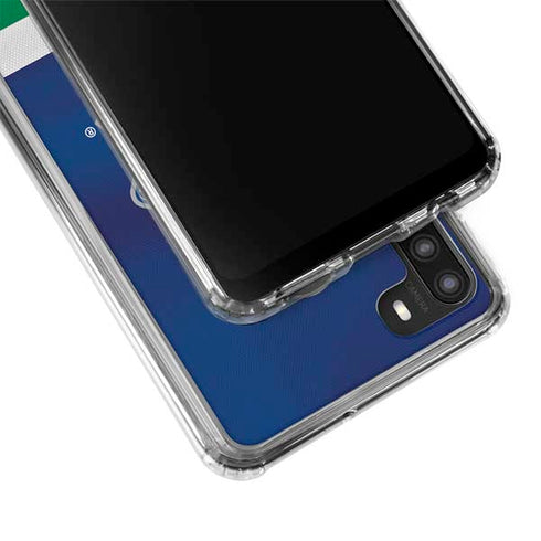 NHL Vancouver Canucks Jersey Galaxy A21 Clear Case