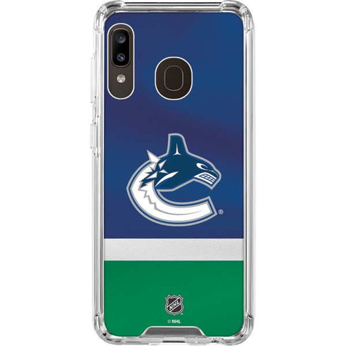 NHL Vancouver Canucks Jersey Galaxy A30 Clear Case