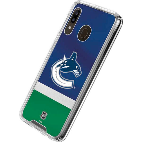 NHL Vancouver Canucks Jersey Galaxy A30 Clear Case