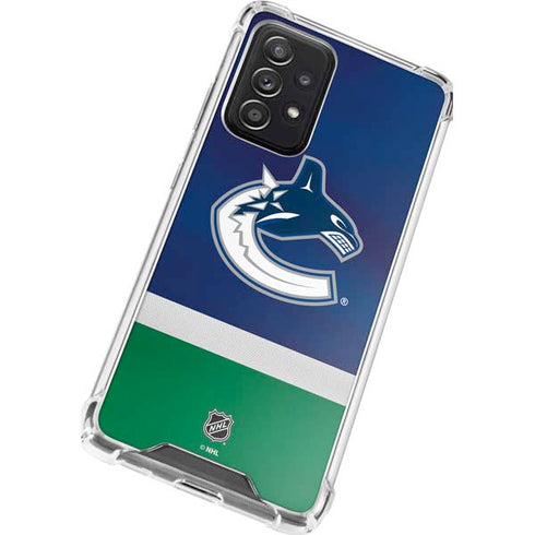 NHL Vancouver Canucks Jersey Galaxy A52 5G Clear Case
