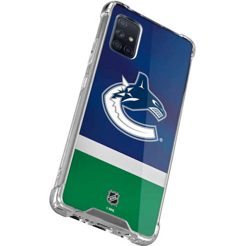 NHL Vancouver Canucks Jersey Galaxy A71 5G Clear Case