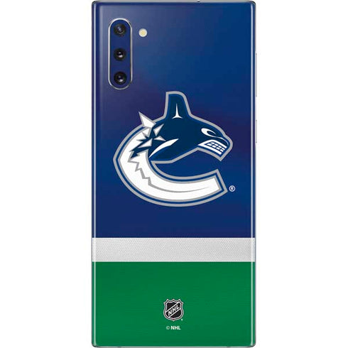 NHL Vancouver Canucks Jersey Galaxy Note 10 Skin