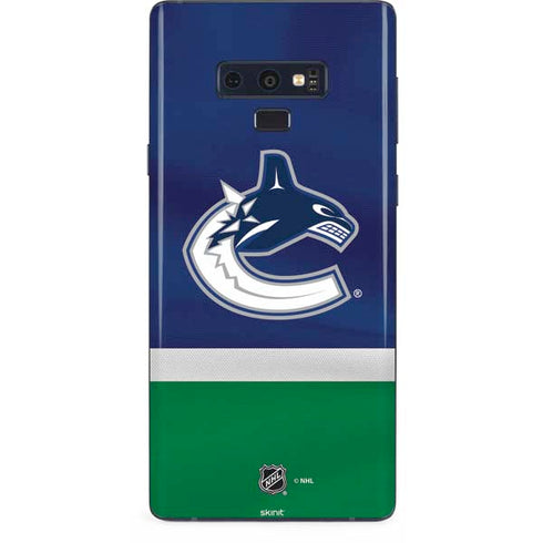 NHL Vancouver Canucks Jersey Galaxy Note 9 Skin