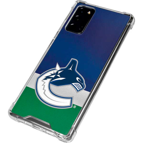 NHL Vancouver Canucks Jersey Galaxy Note20 5G Clear Case