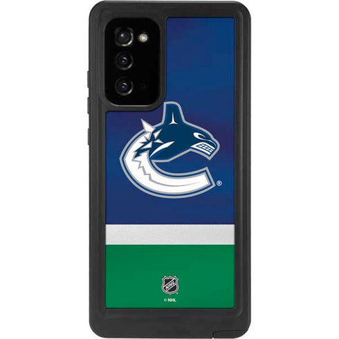 NHL Vancouver Canucks Jersey Galaxy Note20 5G Waterproof Case