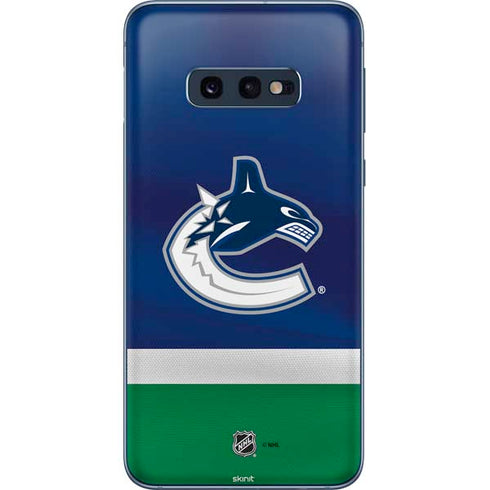 NHL Vancouver Canucks Jersey Galaxy S10e Skin
