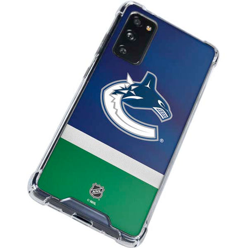 NHL Vancouver Canucks Jersey Galaxy S20 FE Clear Case
