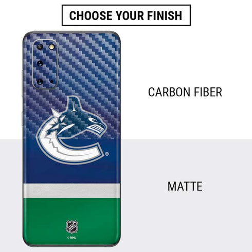 NHL Vancouver Canucks Jersey Galaxy S20 Skin