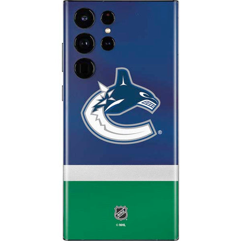 NHL Vancouver Canucks Jersey Galaxy S22 Ultra Skin