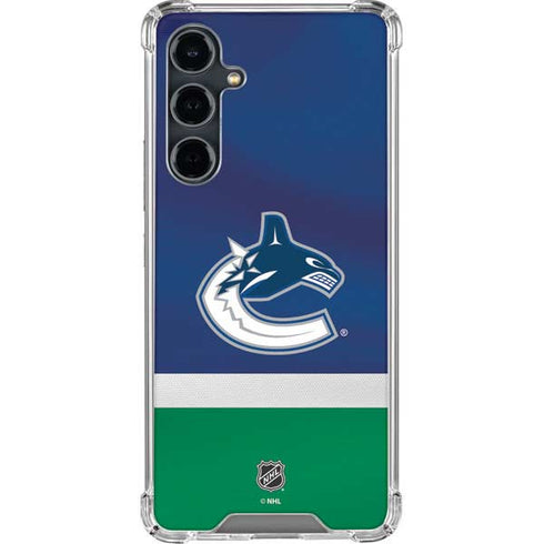 NHL Vancouver Canucks Jersey Galaxy S23 FE Clear Case