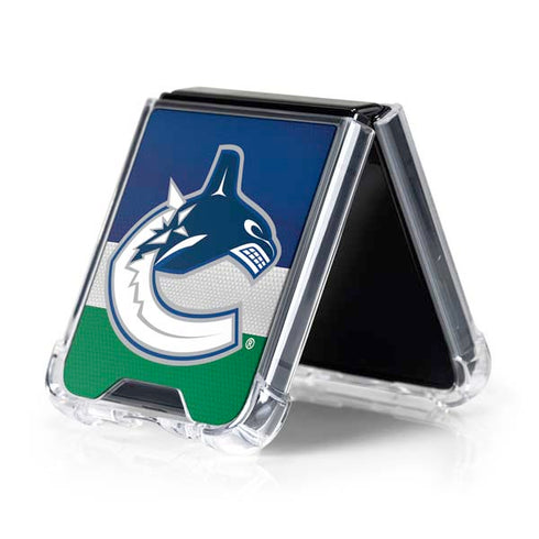 NHL Vancouver Canucks Jersey Galaxy Z Flip5 5G Clear Case