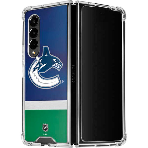 NHL Vancouver Canucks Jersey Galaxy Z Fold4 5G Clear Case