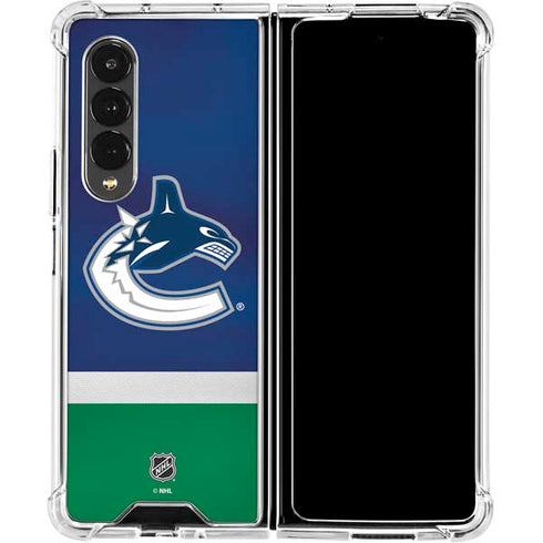 NHL Vancouver Canucks Jersey Galaxy Z Fold4 5G Clear Case
