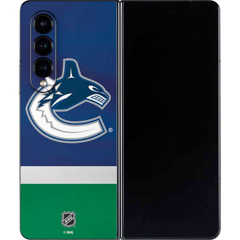 NHL Vancouver Canucks Jersey Galaxy Z Fold4 5G Skin