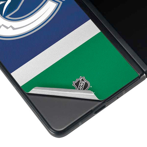 NHL Vancouver Canucks Jersey Galaxy Z Fold4 5G Skin