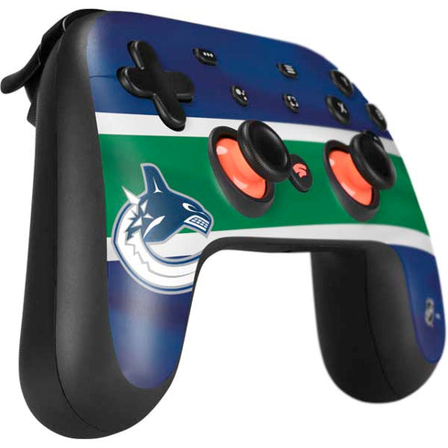 NHL Vancouver Canucks Jersey Google Stadia Controller Skin