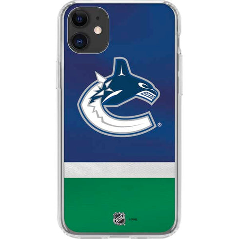NHL Vancouver Canucks Jersey iPhone 11 Clear Case