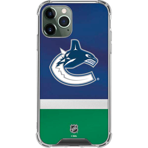 NHL Vancouver Canucks Jersey iPhone 12 Pro Clear Case