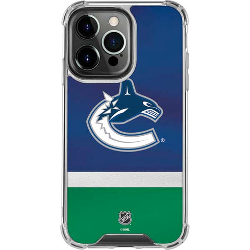 NHL Vancouver Canucks Jersey iPhone 13 Pro Clear Case