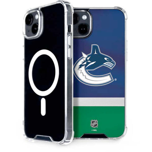 NHL Vancouver Canucks Jersey iPhone 15 MagSafe Case