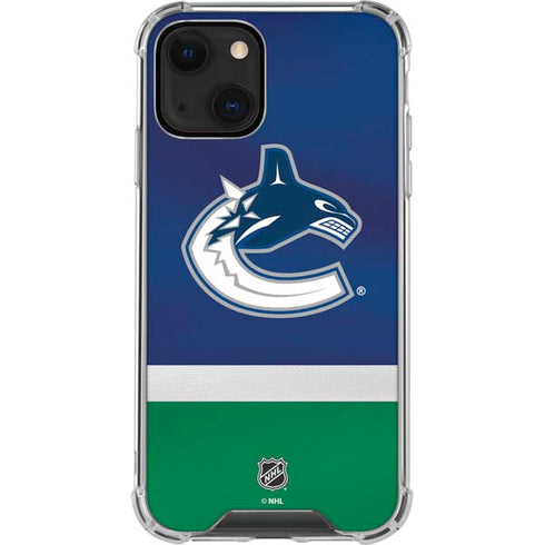 NHL Vancouver Canucks Jersey iPhone 14 Plus Clear Case