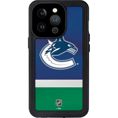 NHL Vancouver Canucks Jersey iPhone 14 Pro Waterproof Case