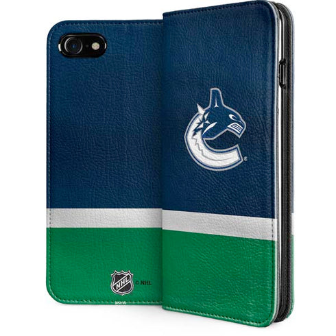 NHL Vancouver Canucks Jersey iPhone SE (2nd & 3rd Gen) Folio Case