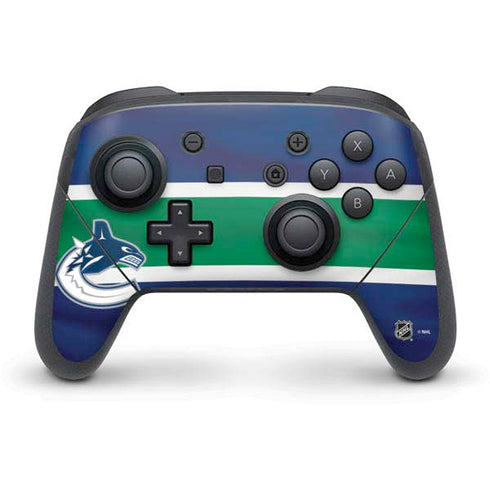 NHL Vancouver Canucks Jersey Nintendo Switch Pro Controller Skin