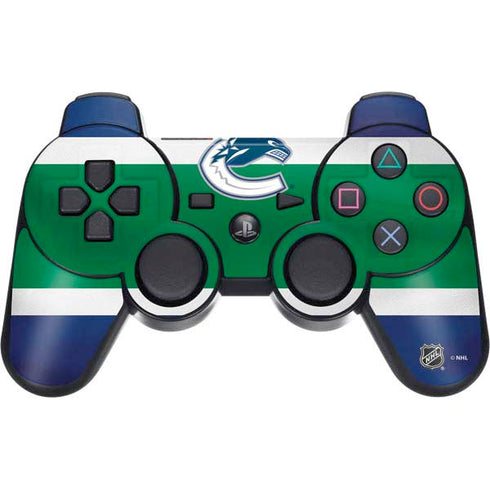 NHL Vancouver Canucks Jersey PS3 Dual Shock wireless controller Skin