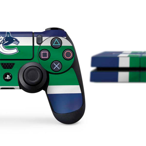 NHL Vancouver Canucks Jersey PS4 Console and Controller Bundle Skin